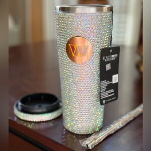 Washington 22oz. Stainless Rhinestone Tumbler w/ Lid & Straw, The Memory Company